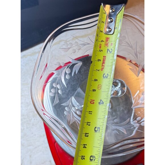 Vtg. Fostoria Cynthia Etch Coronet Comport 5" tall - Picture 8 of 11